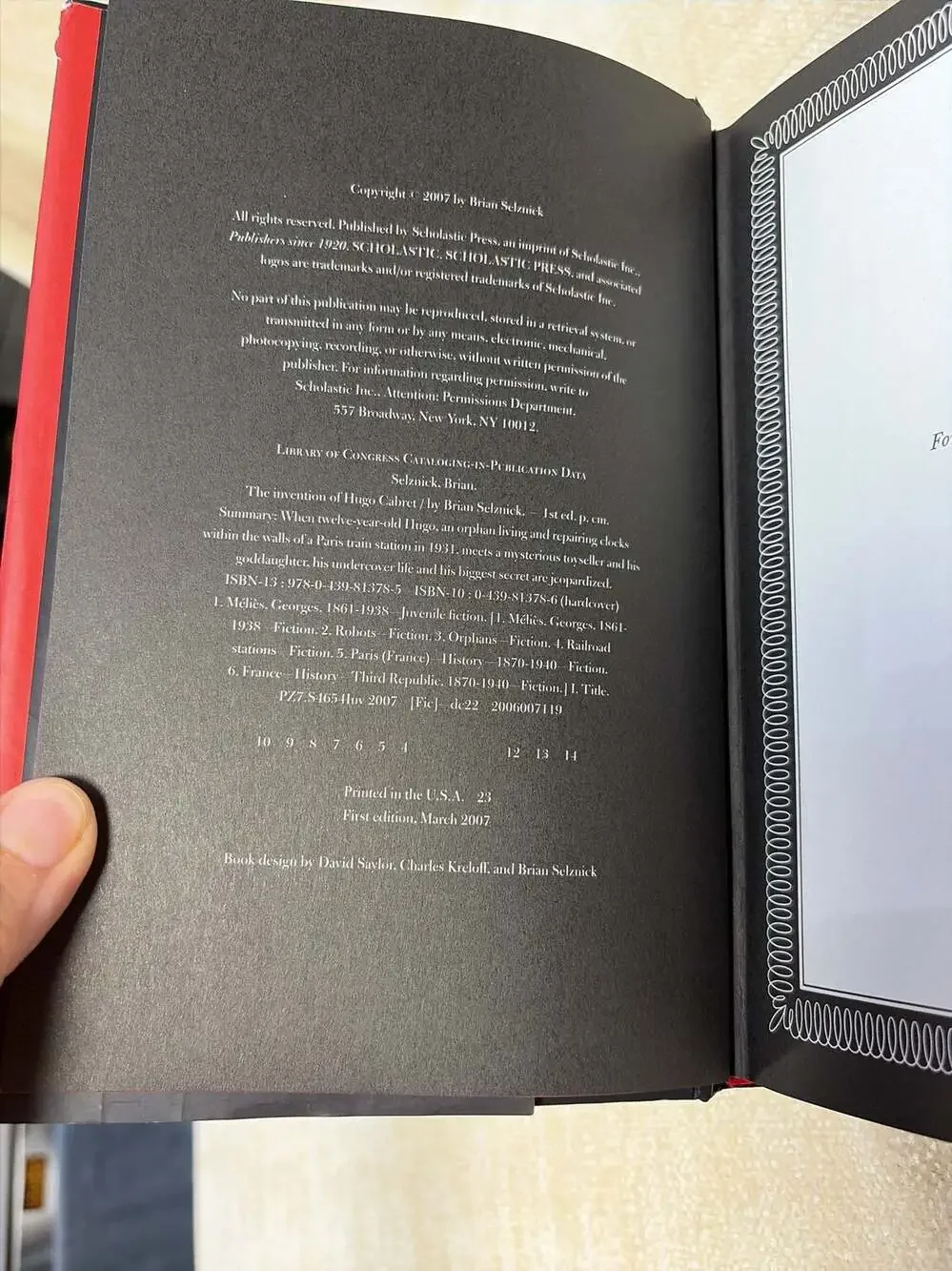 Scholastic Press invention hugo